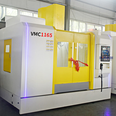 Vertical Machining VMC1165 3 Axis Cnc Milling Machine 800Kg Load